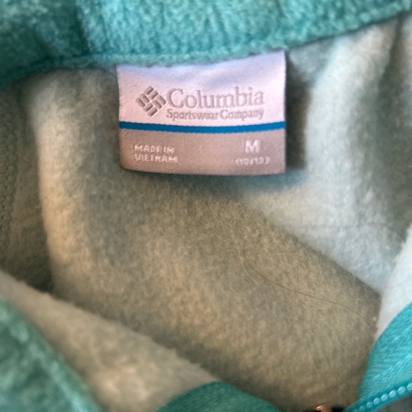 Columbia Aqua and Mint Fleece Jacket - Picture 2 of 4